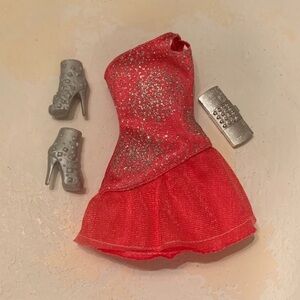Barbie doll fashionista fashion fever Skater dress w/accessories outfit